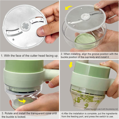 Mini USB Chopper – For Garlic, Onion & Veggies