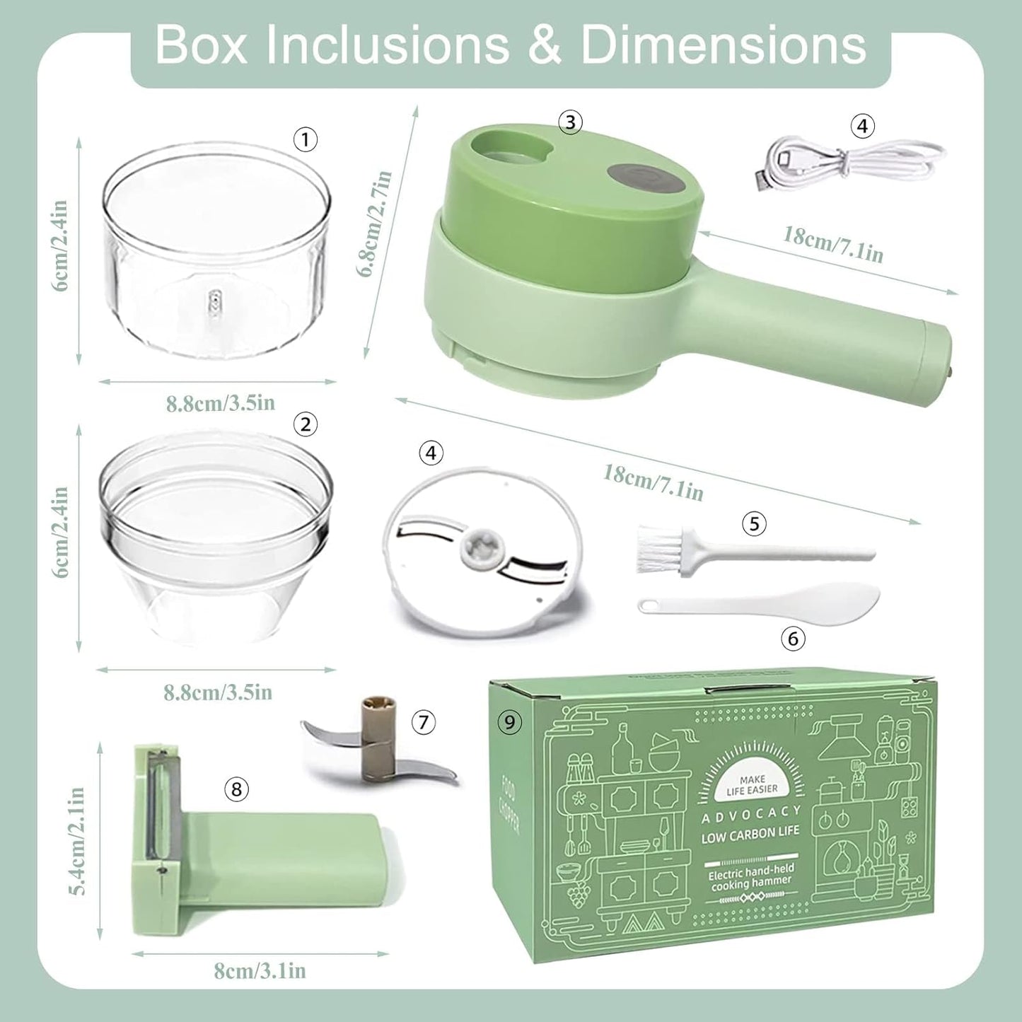 Mini USB Chopper – For Garlic, Onion & Veggies