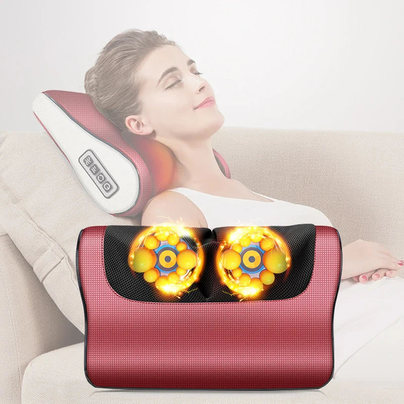 Tijarat™ Red Pillow Massager – جهاز تدليك الوسادة الحمراء