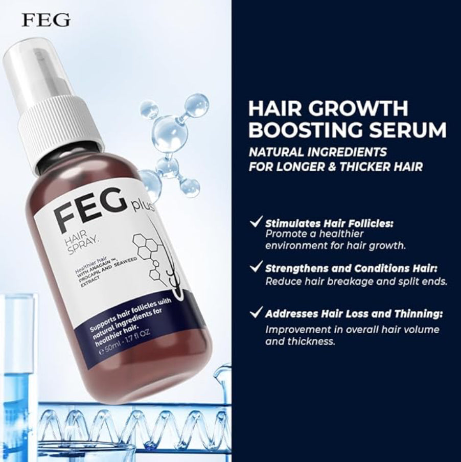 FEG Plus and Strong Hair Growth Spray (Original)