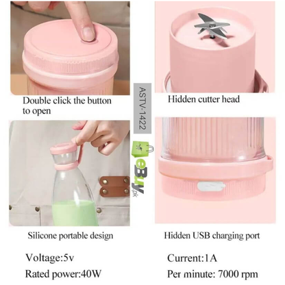 **Power Mix Juicer Blender Bottle – Blend, Shake & Go Anytime!**