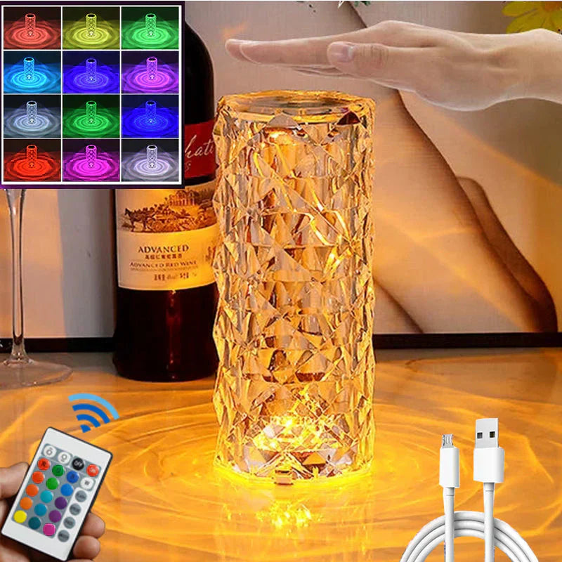 Tijarat™ LED Crystal Table Lamp